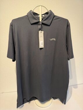 NWT Sunday Red Tiger Woods Performance Polo Black Size Large Golf Shirt